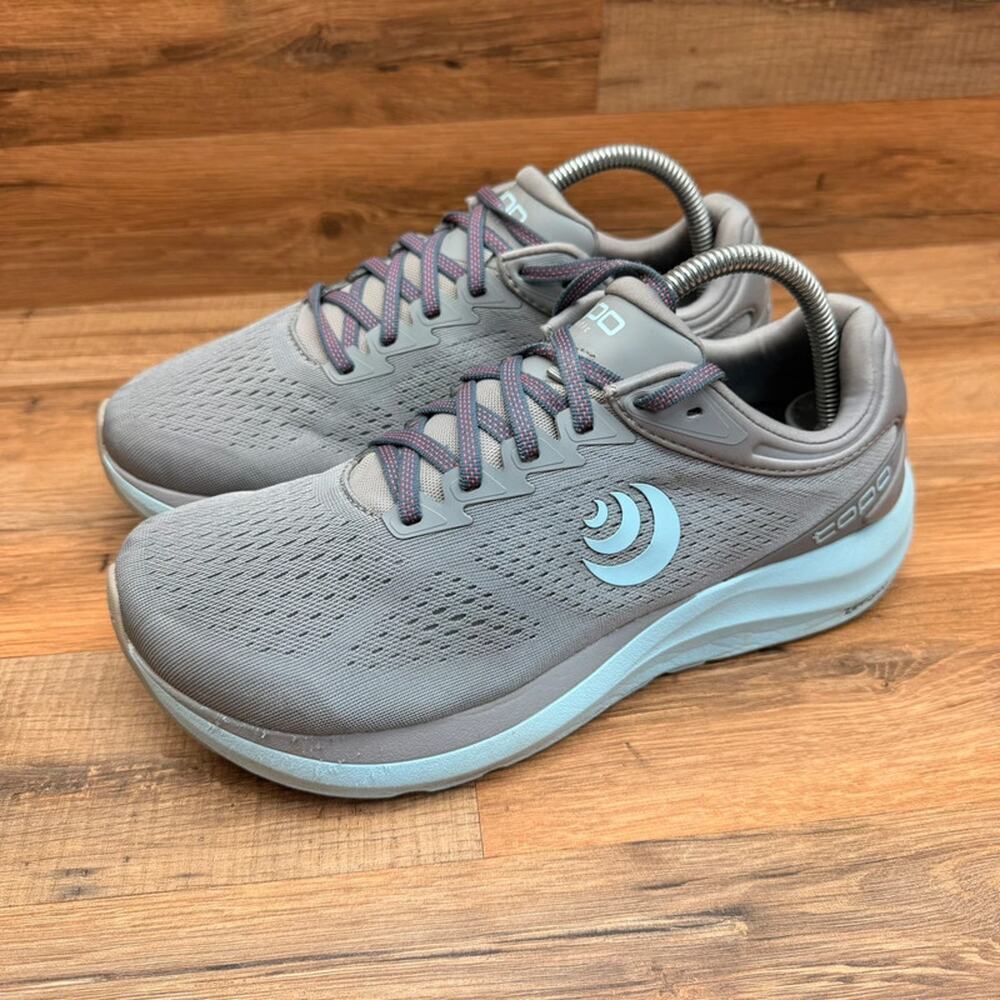Topo Phantom 3 Womens Size 10 Gray Blue Athletic Workout Walking Shoes Sneakers